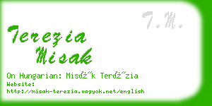 terezia misak business card